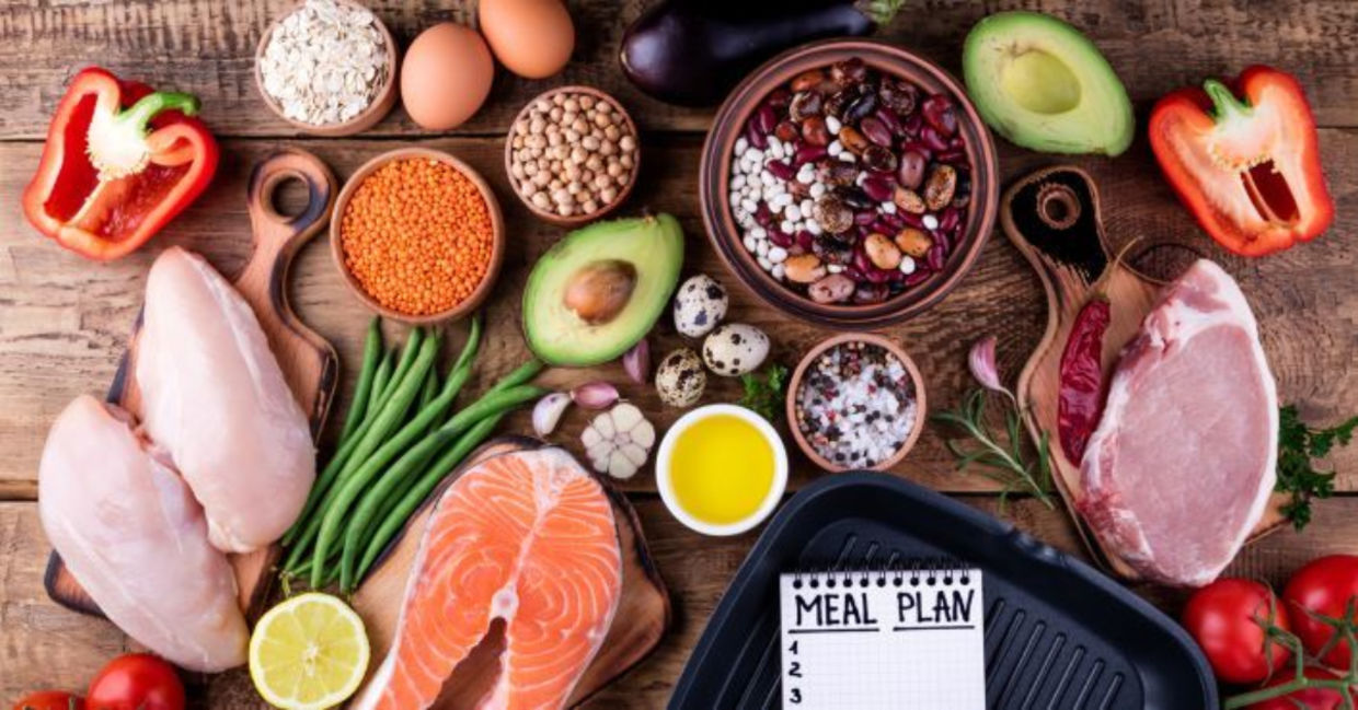 Meal planning with healthy foods. Meal planning with healthy foods.