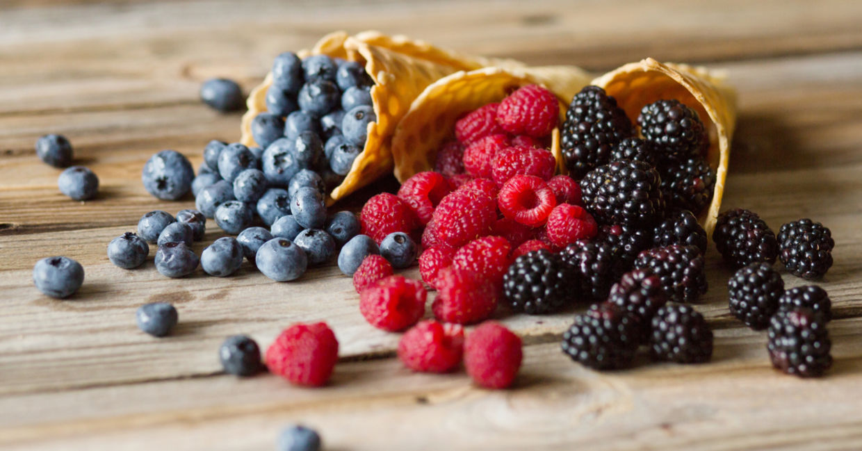 Berries aid in the production of collagen. Berries aid in the production of collagen.