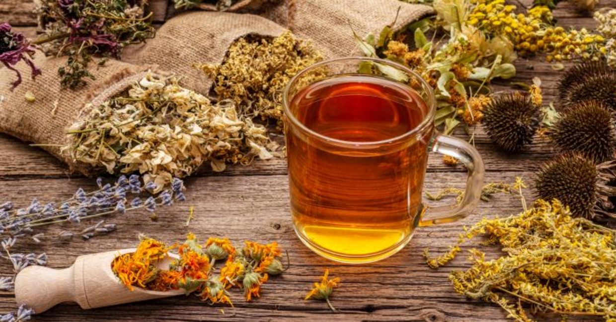 Herbal tea may help calm and relax you. Herbal tea may help calm and relax you.