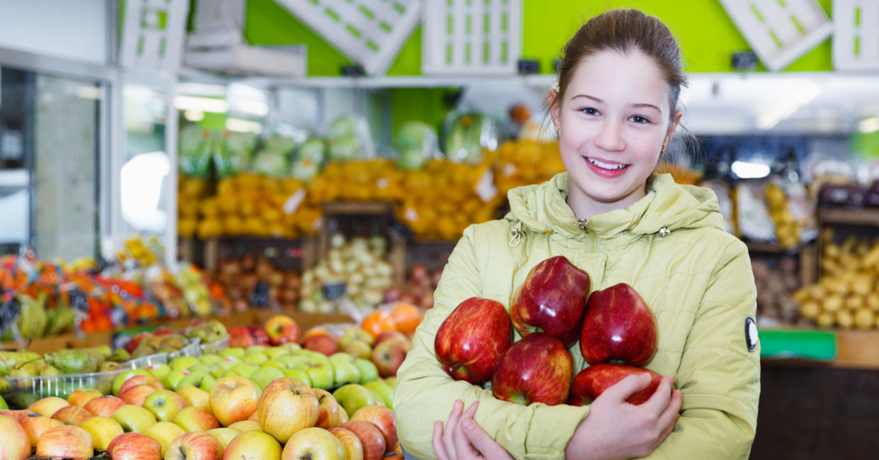 Healthy food in a quick shop store. Healthy food in a quick shop store.