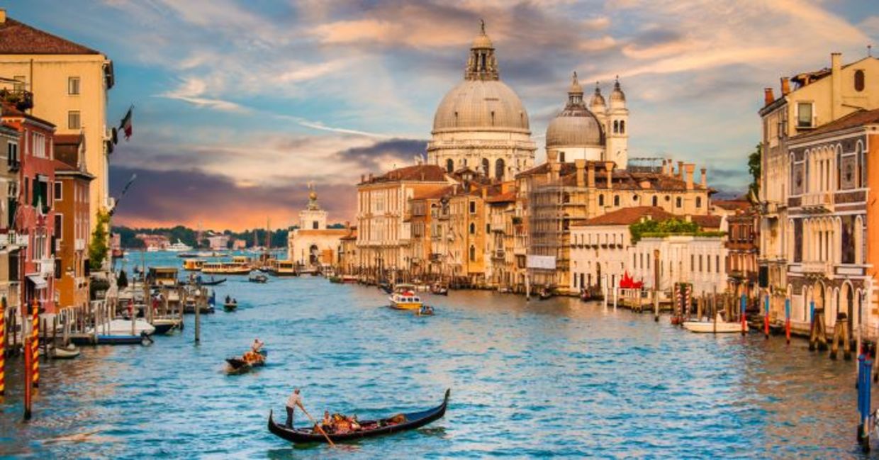 Canal in Venice. Canal in Venice.