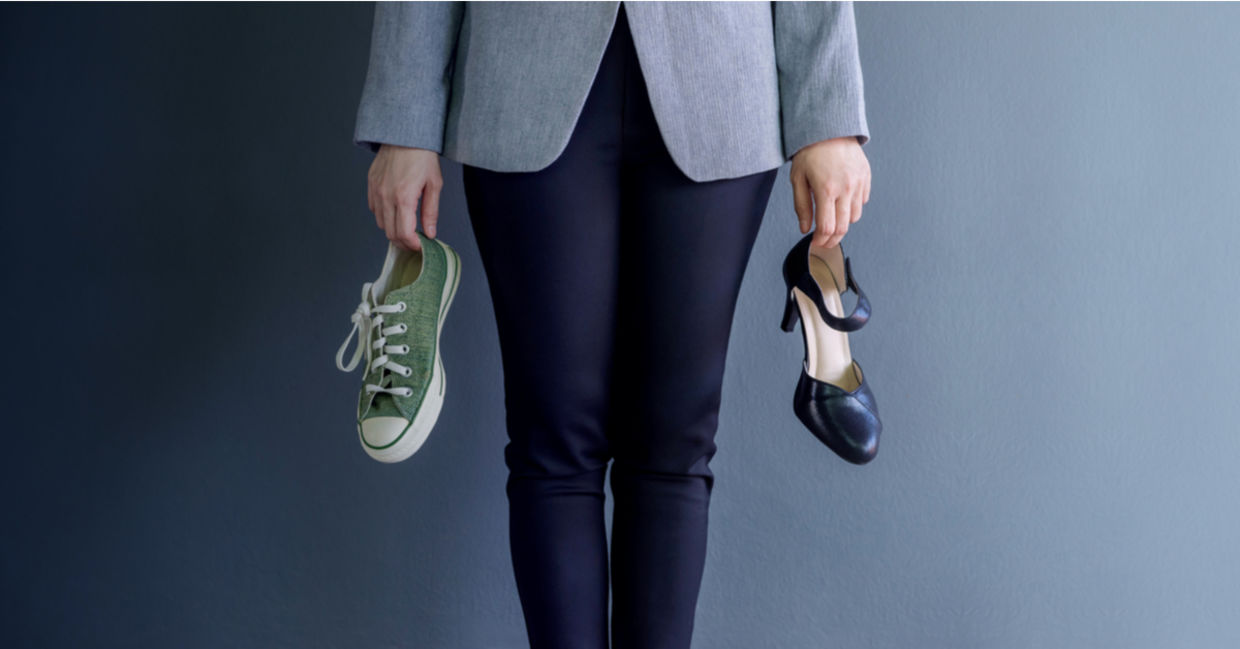 Flat shoes are better for your feet.