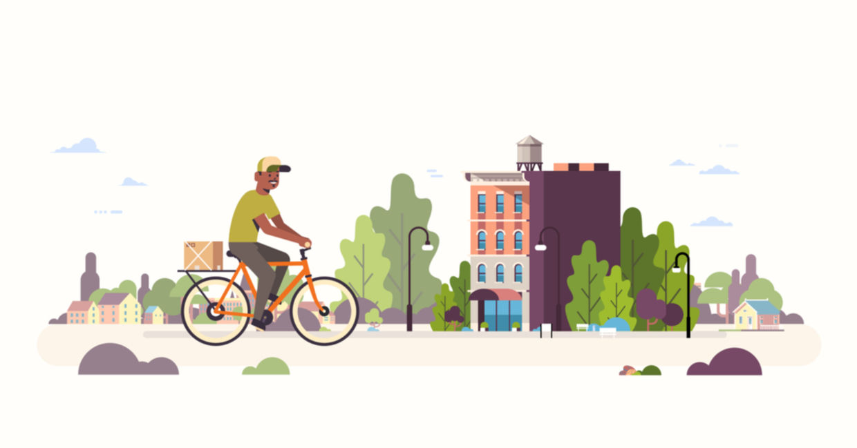 Cardboard bike illustration. Cardboard bike illustration.