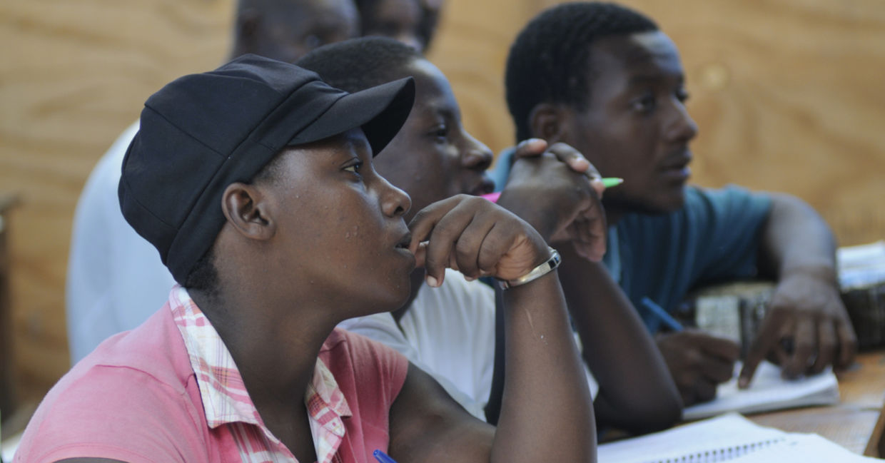 Students in Haiti. Students in Haiti.