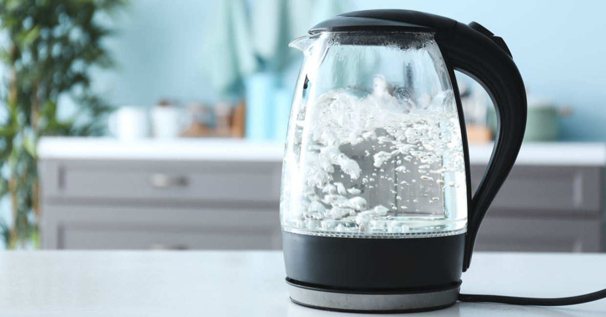 Boiling water can control weeds. Boiling water can control weeds.