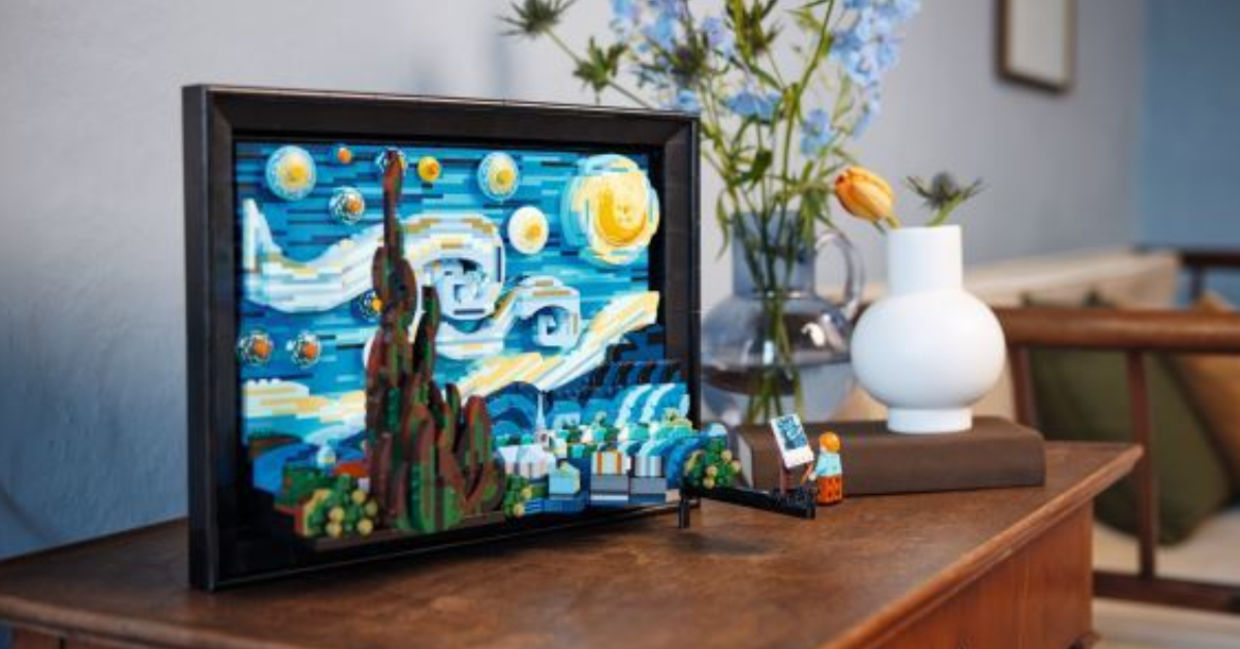 Recreating Vincent Van Gogh’s famous painting with LEGO bricks. Recreating Vincent Van Gogh’s famous painting with LEGO bricks.