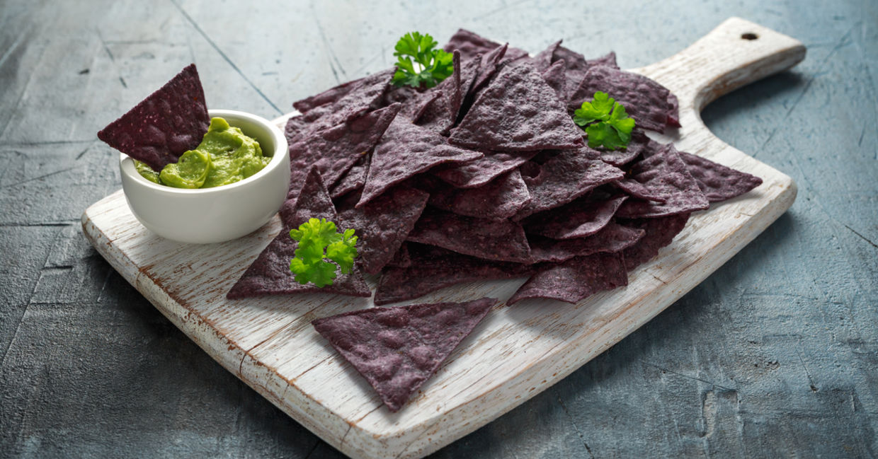 Purple corn contains healthy compounds. Purple corn contains healthy compounds.