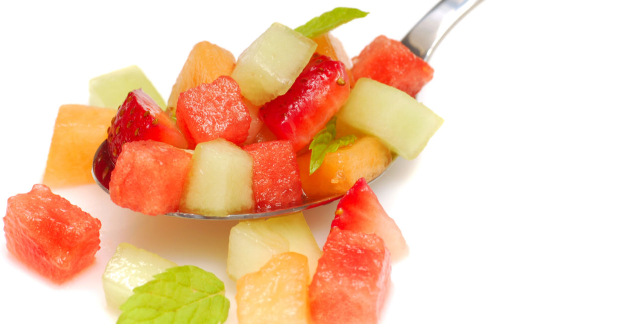 Fruit salsa is spicy and sweet. Fruit salsa is spicy and sweet.