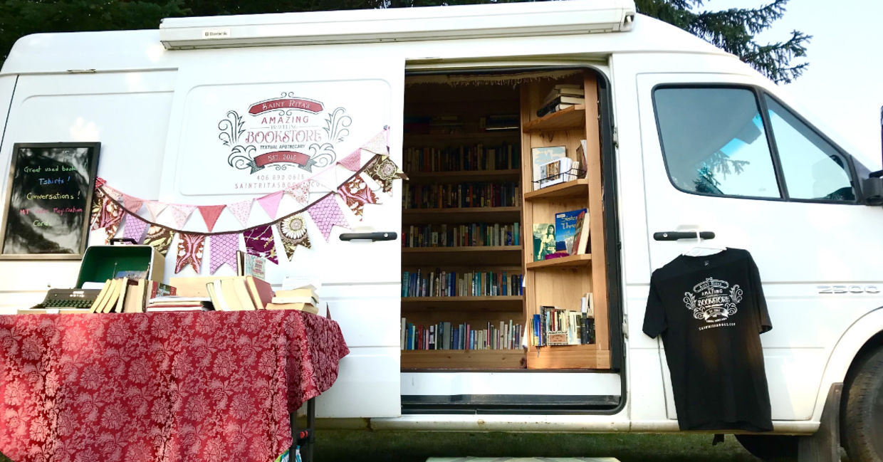 The mobile bookstore. The mobile bookstore.