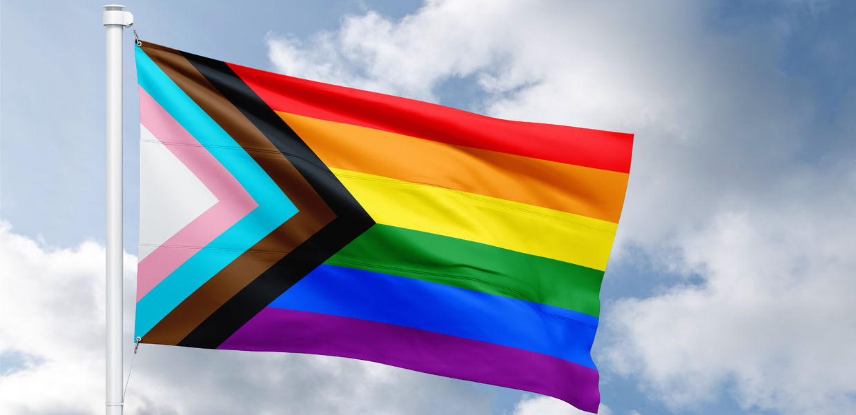 The progressive flag incorporates LGBTQ+ inclusion The progressive flag incorporates LGBTQ+ inclusion