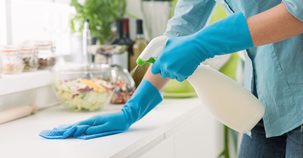 Use this DIY cleaner around your kitchen. Use this DIY cleaner around your kitchen.
