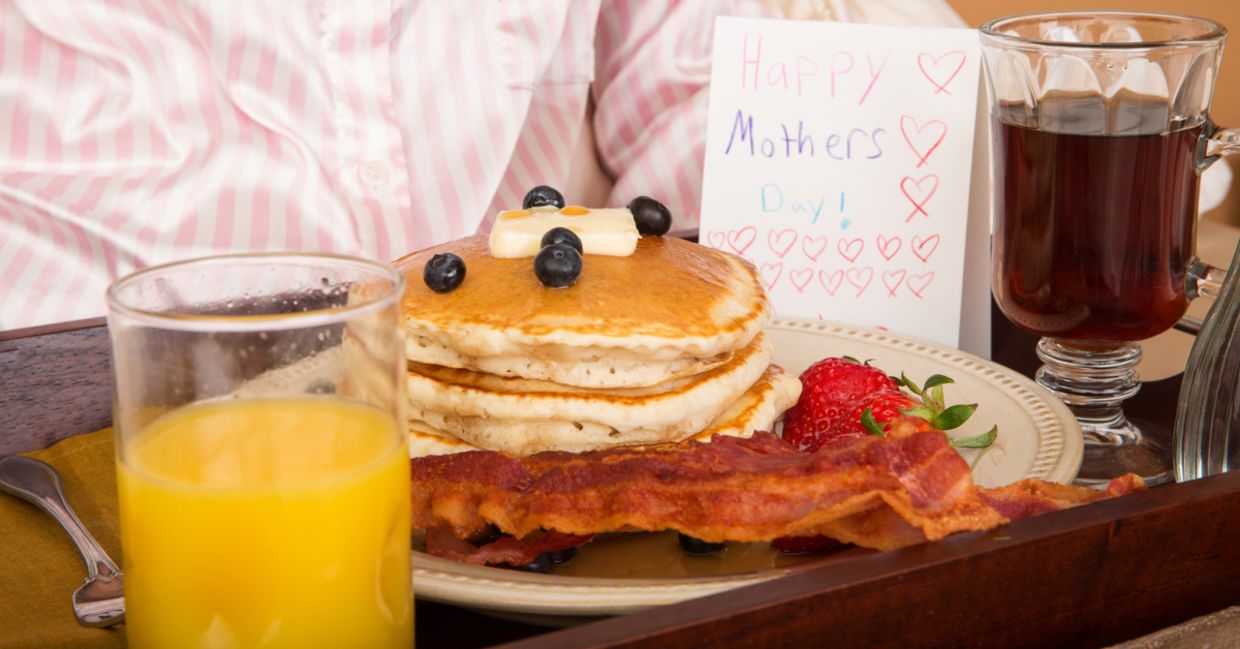 Breakfast in bed. Breakfast in bed.