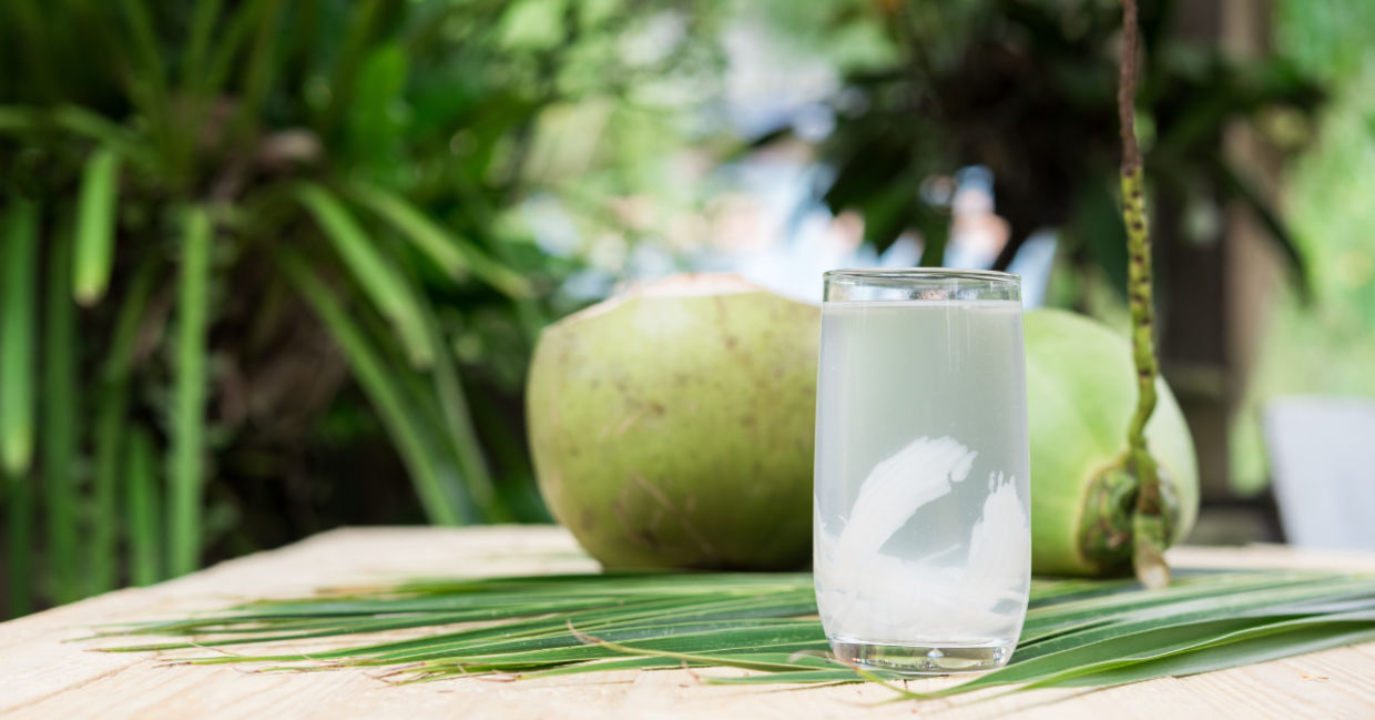 Hydrating coconut water. Hydrating coconut water.