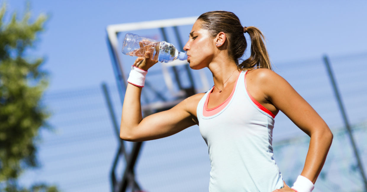 Stay hydrated when you exercise. Stay hydrated when you exercise.