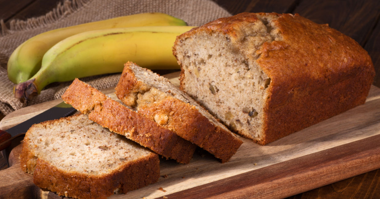 Banana bread is a healthy treat. Banana bread is a healthy treat.