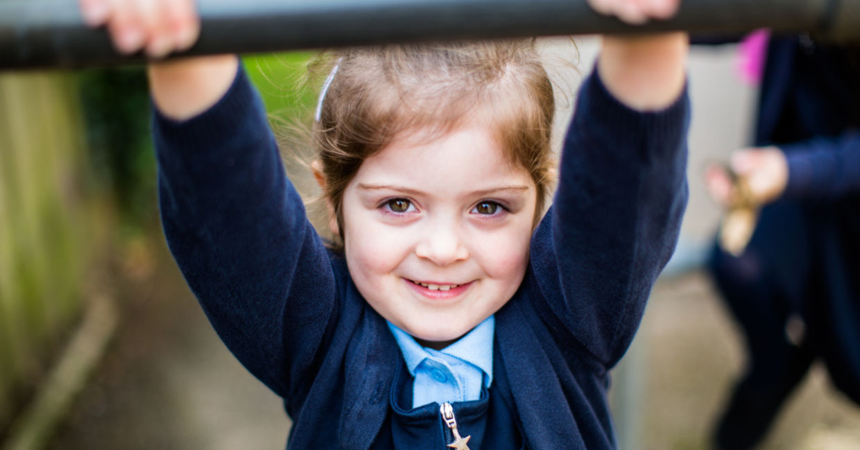 Smiling girl.