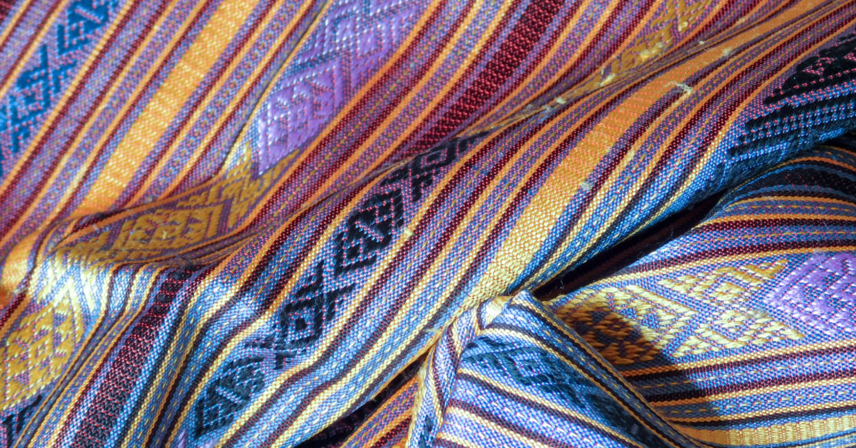 A silk scarf. A silk scarf.