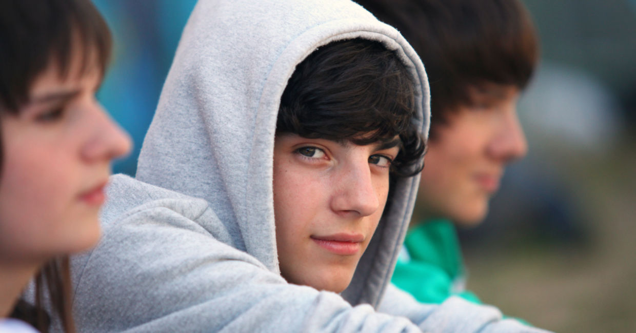 Three teenagers.