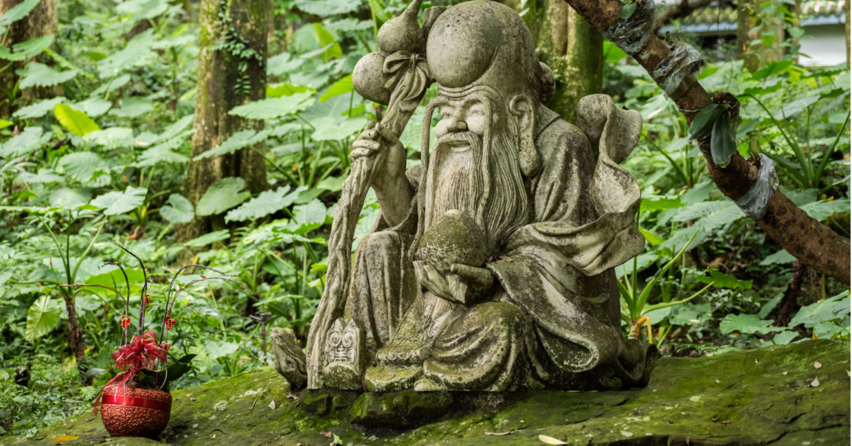 Chinese Daoist statue. Chinese Daoist statue.