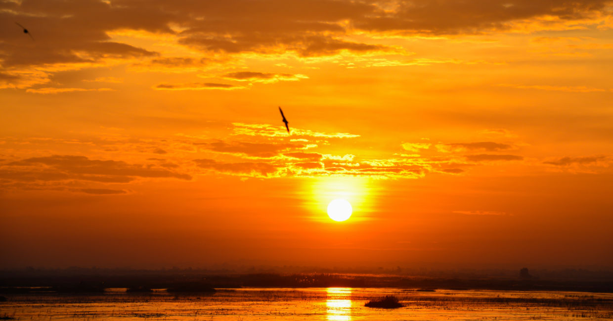 Sunset. Sunset.