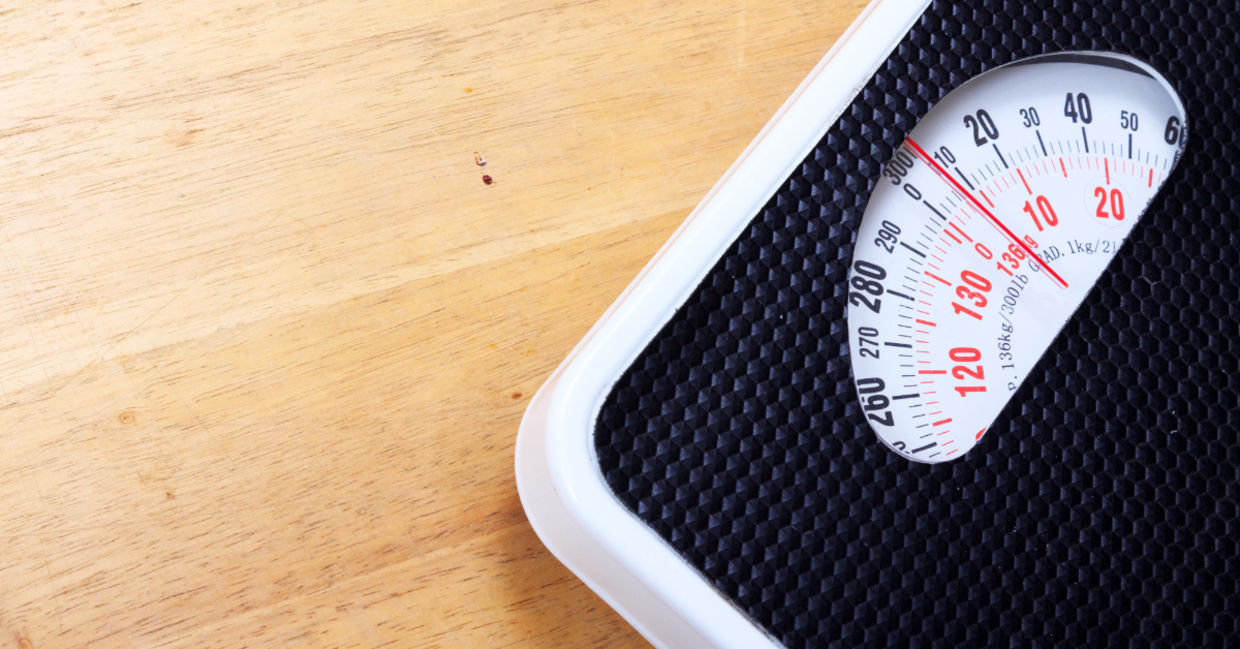 Weight scale.