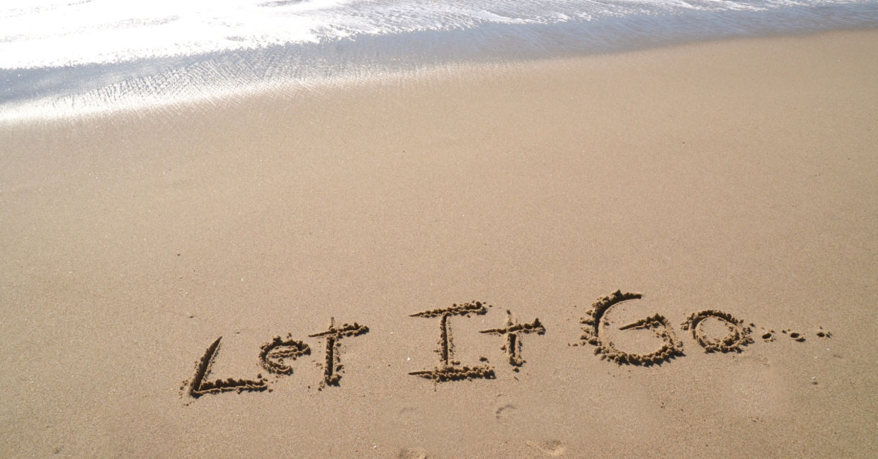 Let negative thoughts go. Let negative thoughts go.