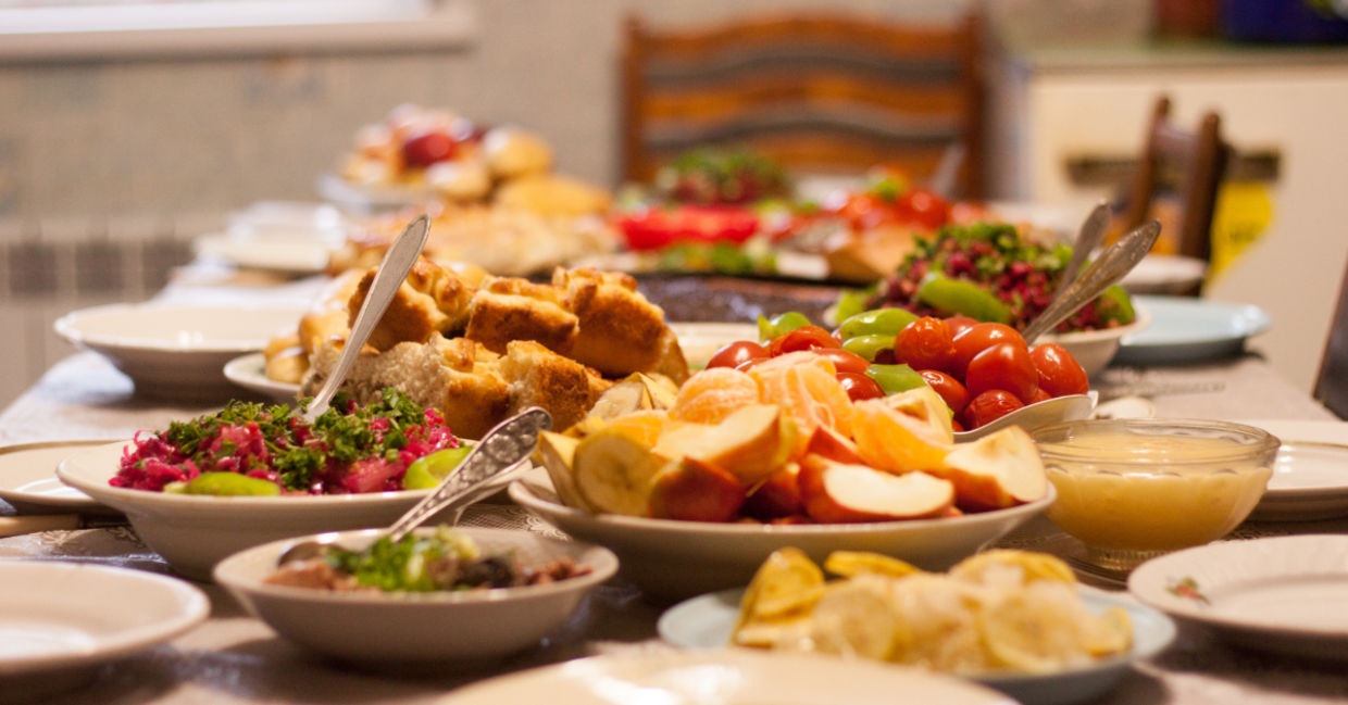 Homemade food.