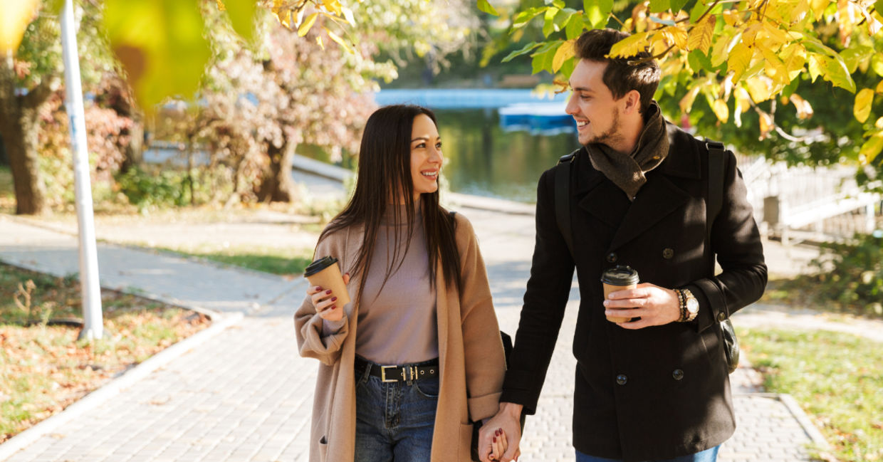 Couple in a healthy relationship. Couple in a healthy relationship.