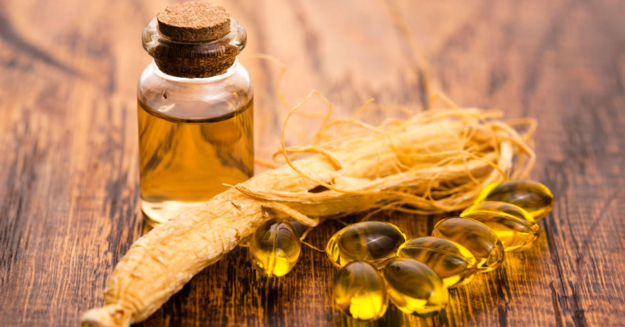 Ginseng oil and supplements. Ginseng oil and supplements.