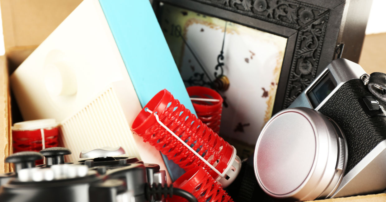 Close up of items.