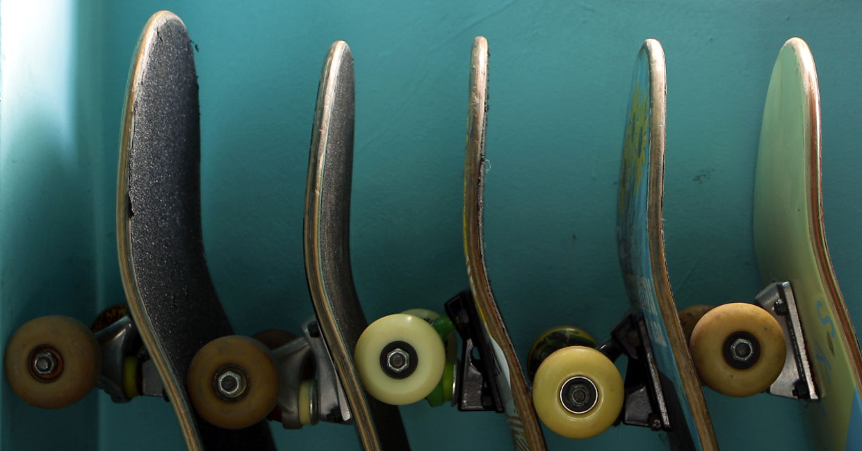 Skateboards.