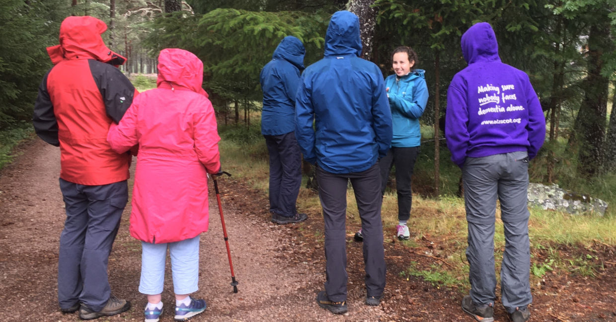 People with dementia out and about in nature. People with dementia out and about in nature.