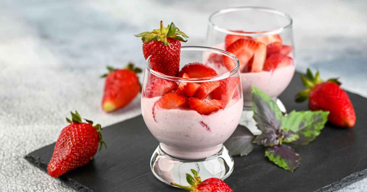 Strawberry desserts give you a vitamin boost. Strawberry desserts give you a vitamin boost.