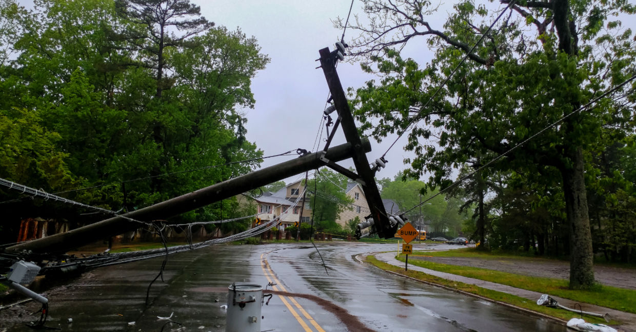 Damage after a Hurricane. Damage after a Hurricane.