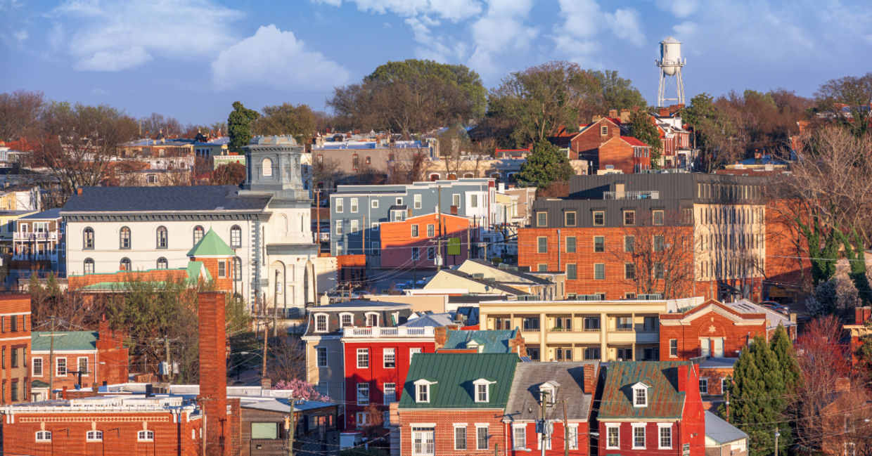 A neighborhood in Virginia. A neighborhood in Virginia.