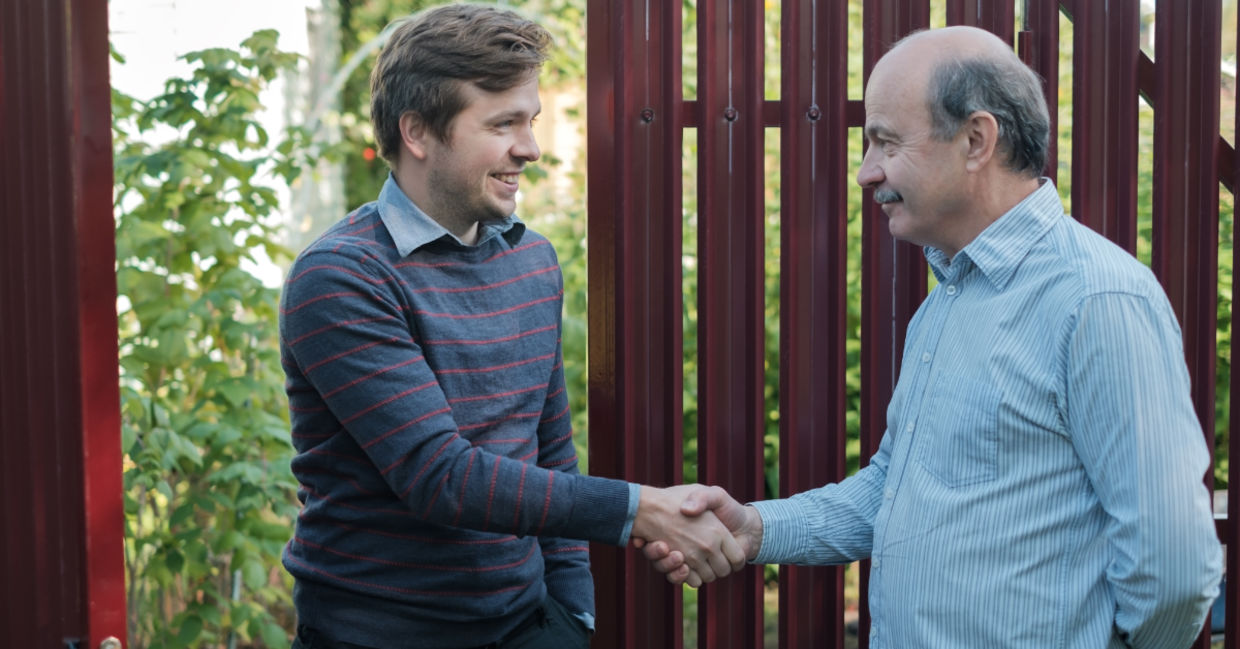 Handshake. Handshake.
