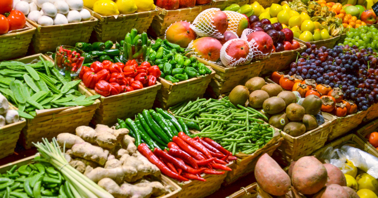 Fruits and Vegetables.