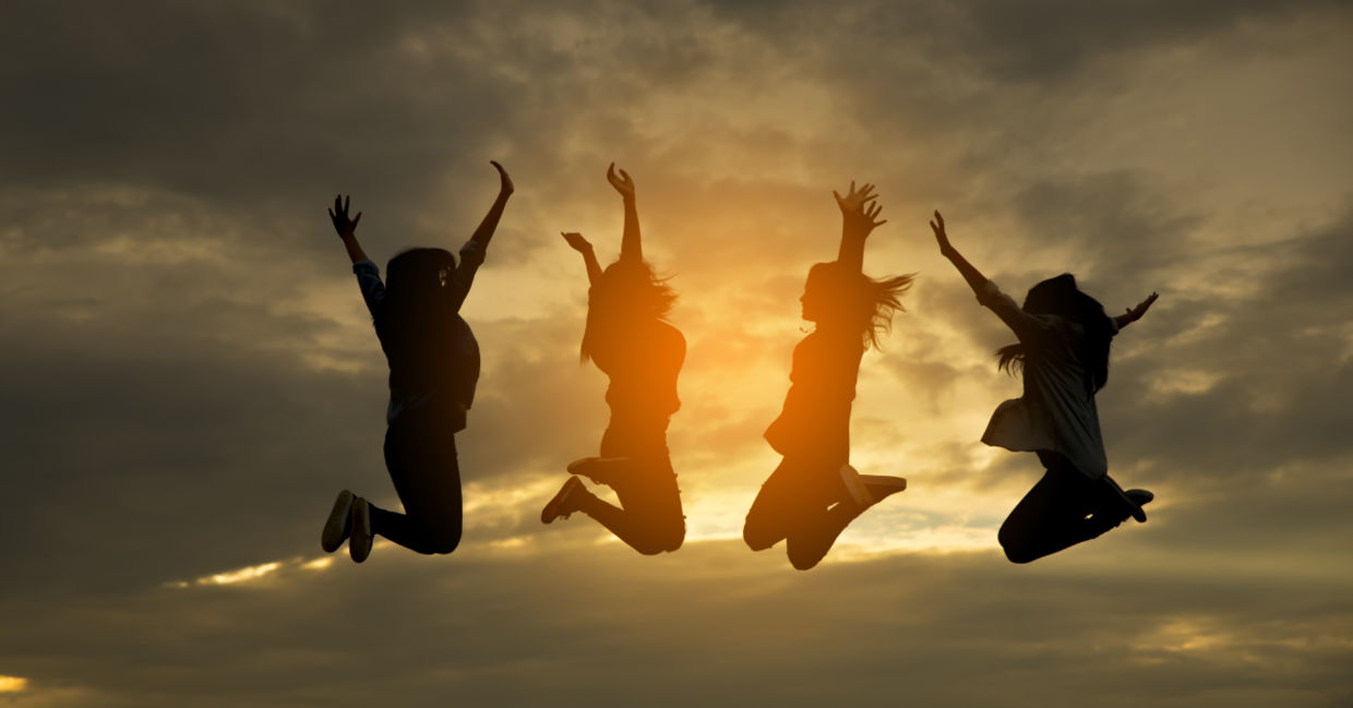 Happy people. Happy people.