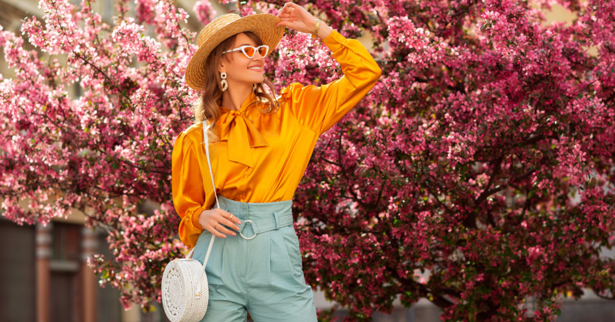 Fashionable woman. Fashionable woman.