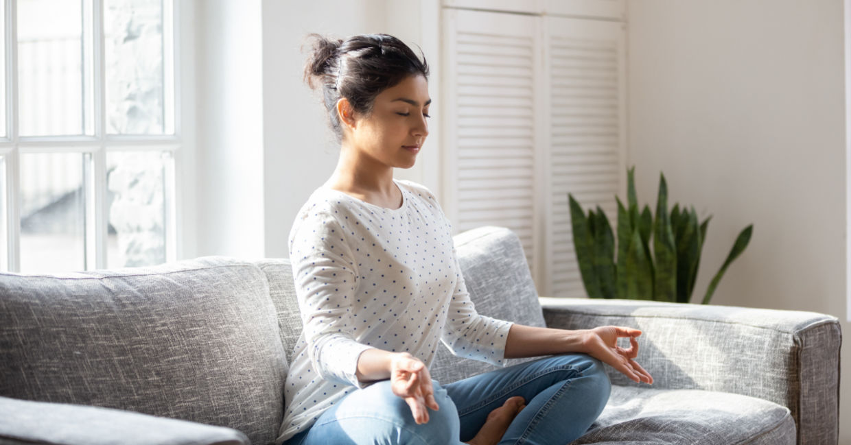Meditate on a snow day to feel less stressed. Meditate on a snow day to feel less stressed.