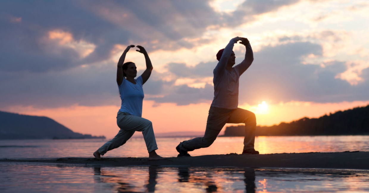 Practicing mindful movement with tai chi. Practicing mindful movement with tai chi.
