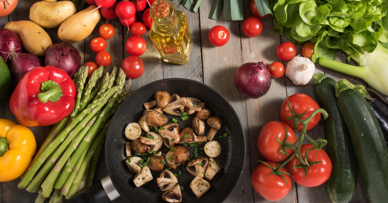 Fresh vegetables.