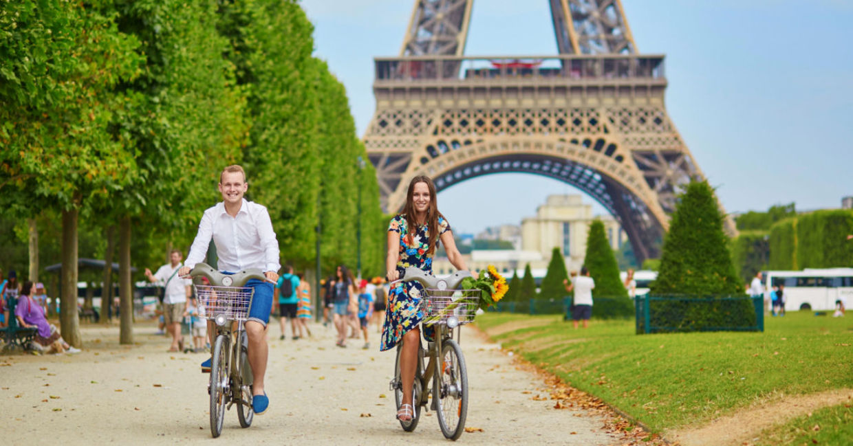 Biking through Paris is a form of sustainable sightseeing. Biking through Paris is a form of sustainable sightseeing.