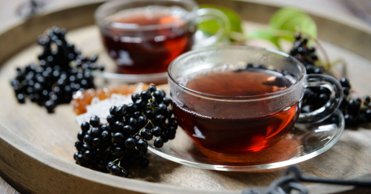 Elderberry tea is recommended for treating hay fever. Elderberry tea is recommended for treating hay fever.