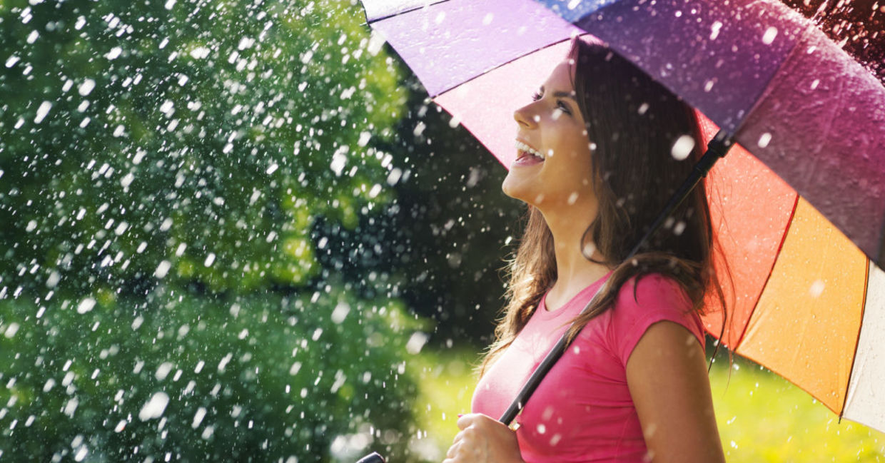 Spring showers. Spring showers.