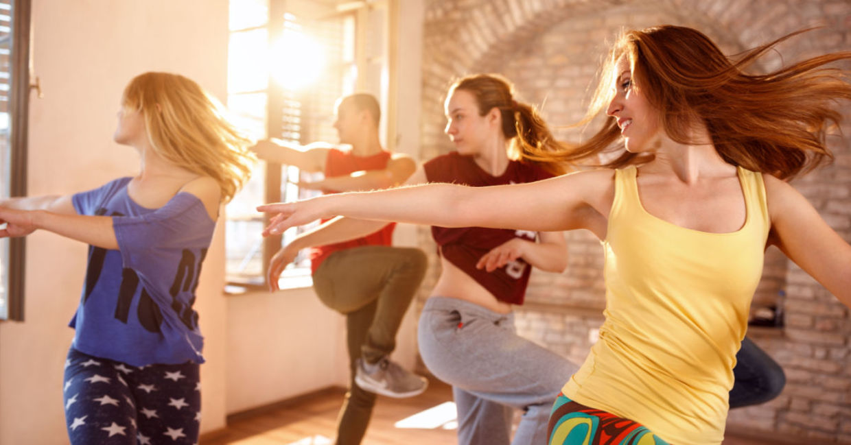 Zumba combines exercise and dance. Zumba combines exercise and dance.