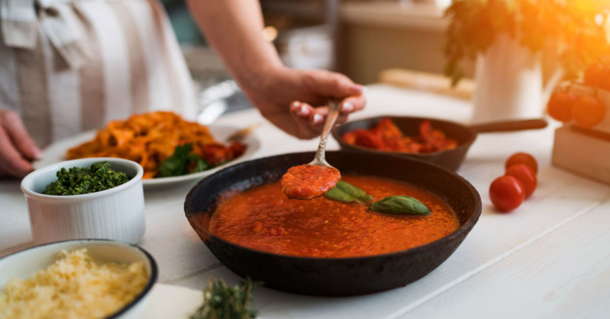 Very veggi pasta sauce.