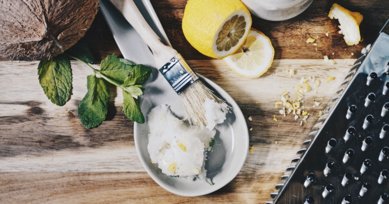 Mint facial mask. Mint facial mask.