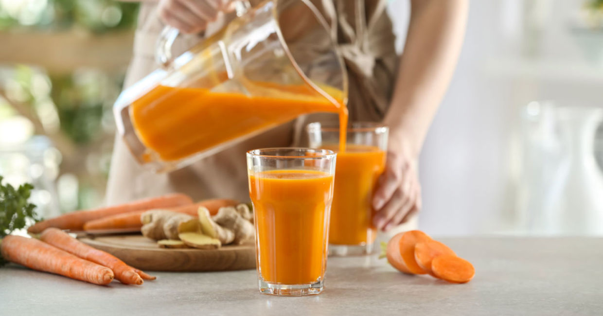 Carrot juice is very hydrating. Carrot juice is very hydrating.