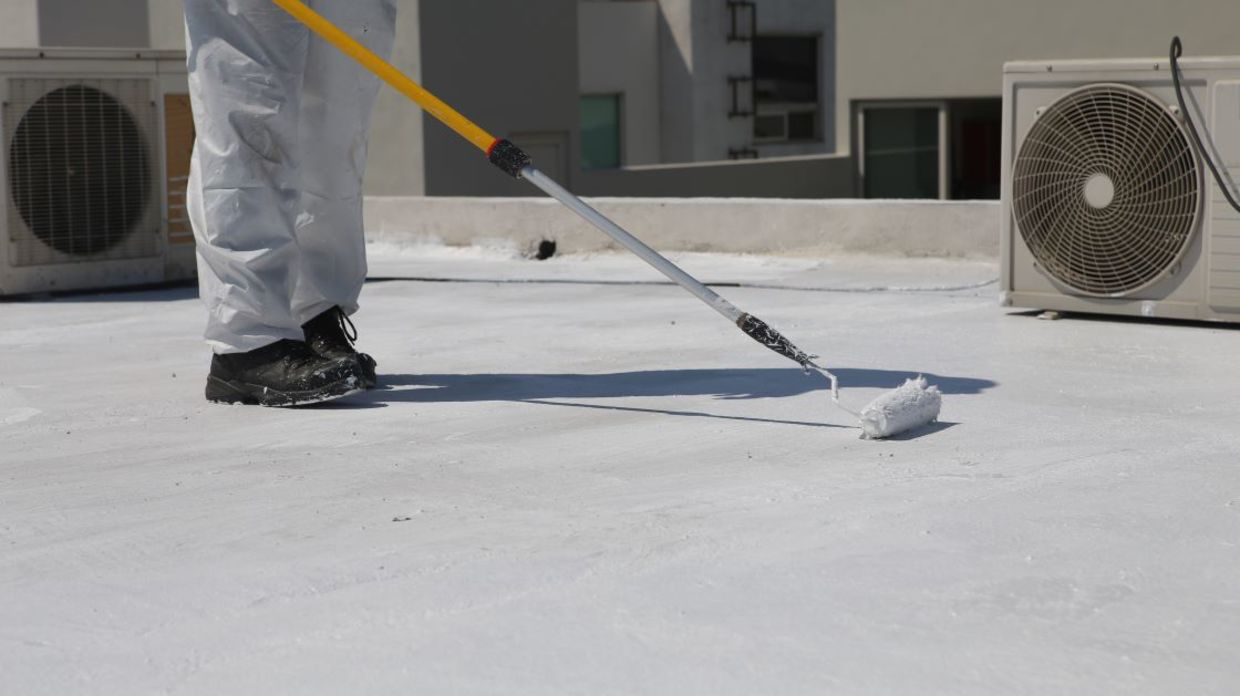 White roofs reflect heat.